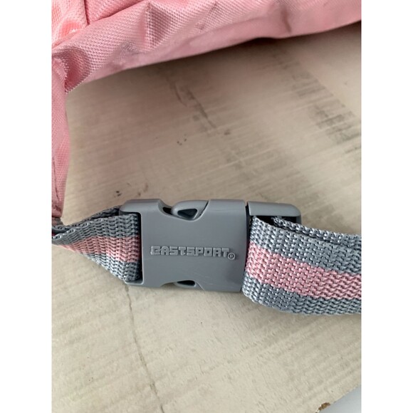 Vintage EastSport Gray & Pink Waist Fanny Pack With Extra Pocket Pouch 90s - Picture 11 of 13